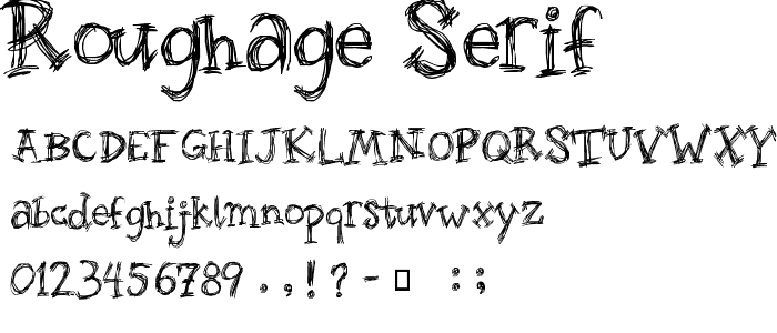 Roughage Serif font